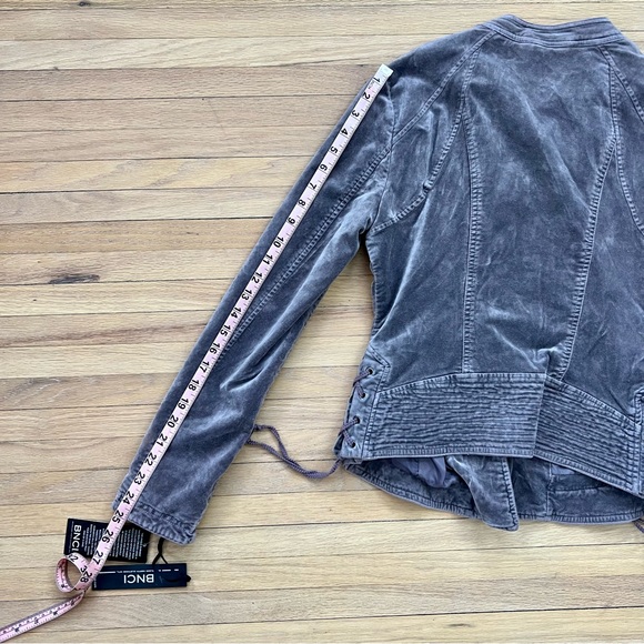 NWT purple velvet moto jacket - Picture 8 of 8